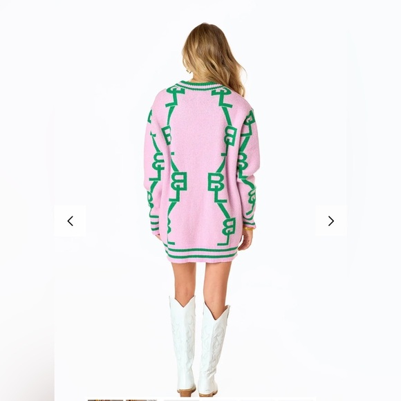 Buddy Love Varsity Cardigan Varsity‎ Cardigan Dress in Parfait Size Small - Picture 3 of 12